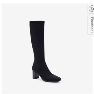 AEROSOLES Black Micah Heeled Boots